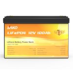 باتری لیتیومی 12.8 ولت، 100 آمپرساعت، دیپ سایکل، برند ساکو، مدل Li-MAX 12.8V 100Ah